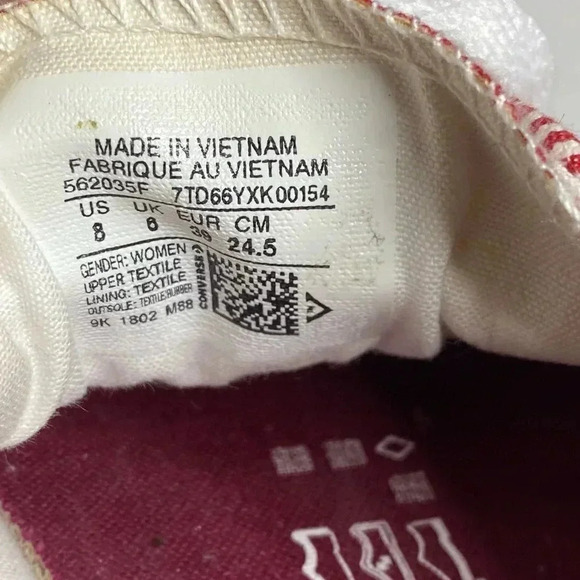 Converse Red Shoes - Picture 4 of 6